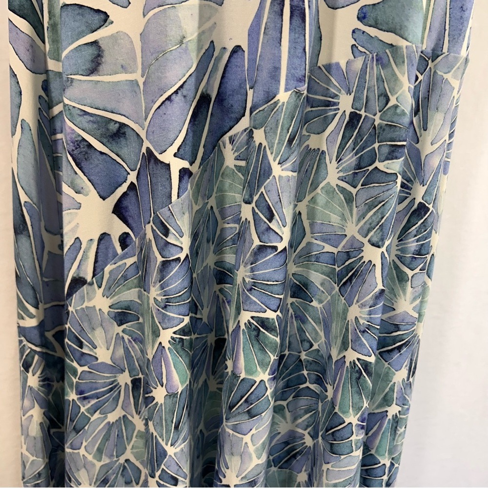 NWT Soft Surroundings Women’s sz L Maxi Dress Coastal Preppy Resort Luxury Knit - Picture 6 of 11